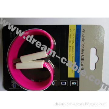 Pat Circle Portable USB Data Cable for Samsung
